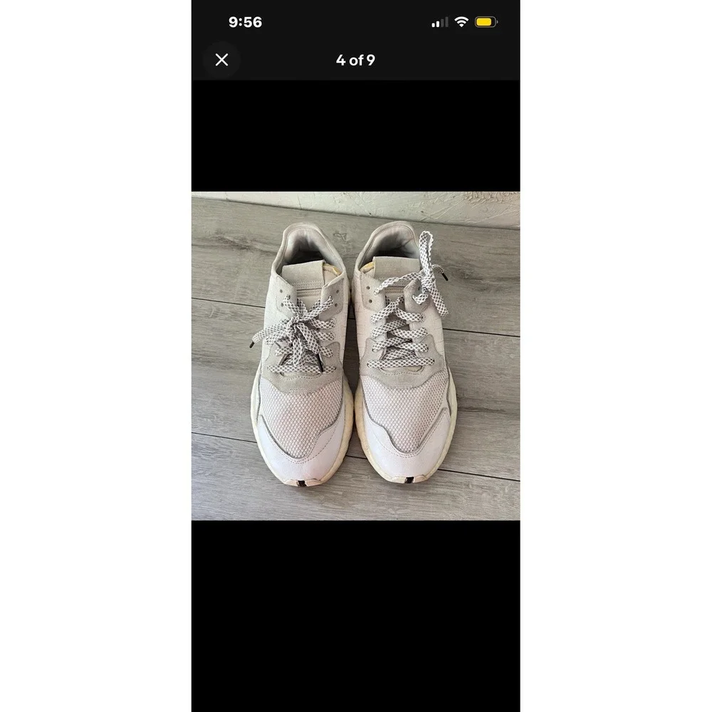 adidas Nite Jogger Cloud White Mens Size 11.5 Boost Sneakers EE6255